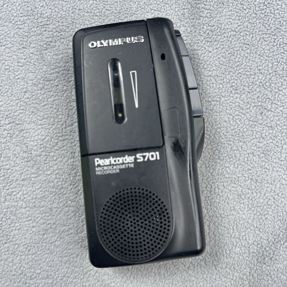 Olympus Pearlcorder S701 Handheld Microcassette Voice Recorder Tested Works